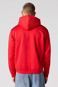 Grinch Graphic Christmas Fleece Hoodie