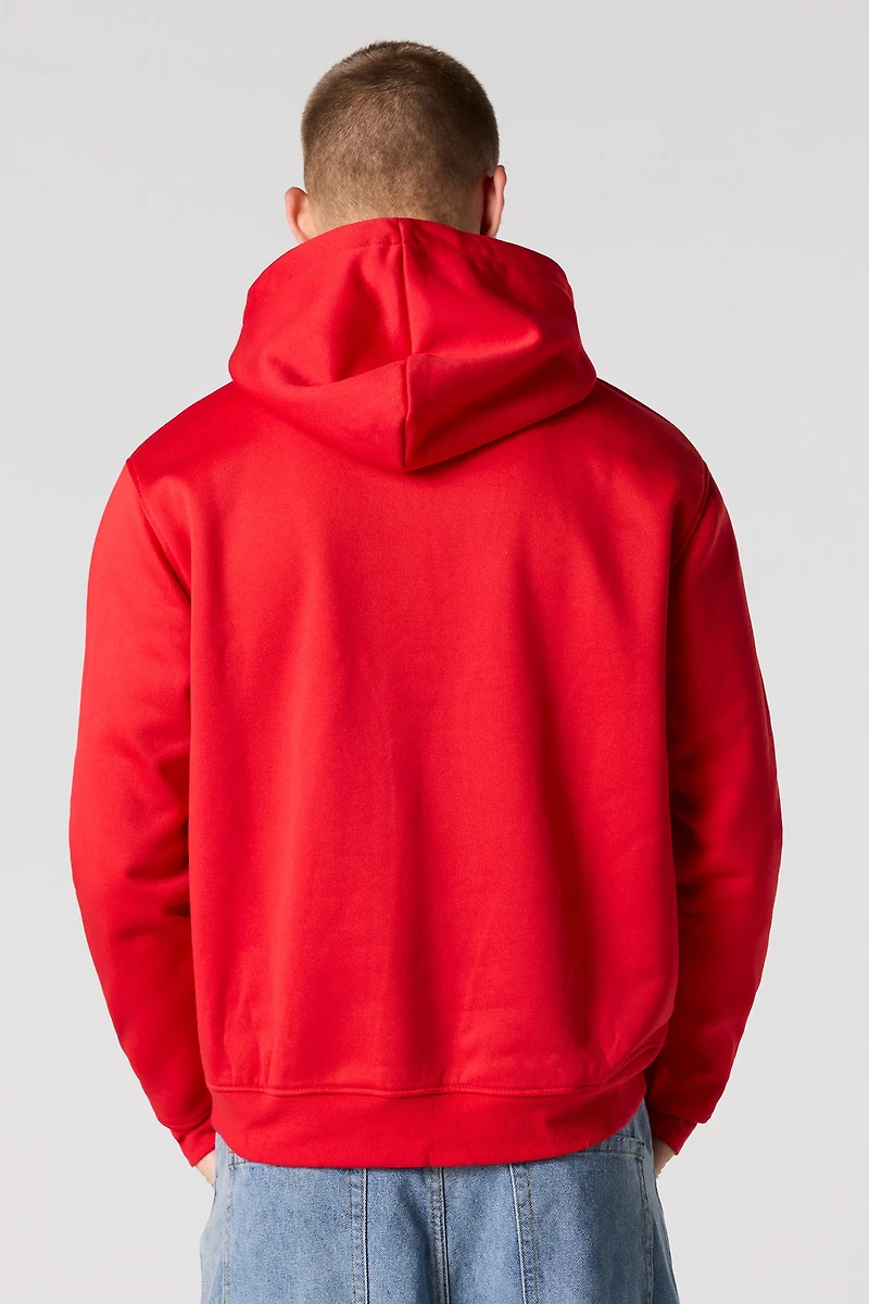 Grinch Graphic Christmas Fleece Hoodie
