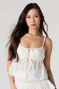 Débardeur ouvert à oeillets