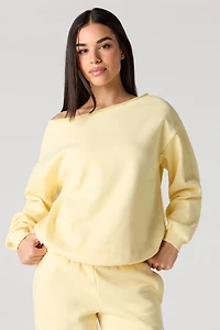 Off Shoulder Sweatshirt