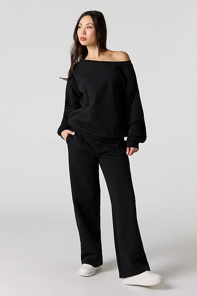 Straight Leg Fleece Sweatpant