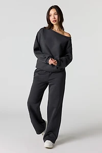 Straight Leg Fleece Sweatpant