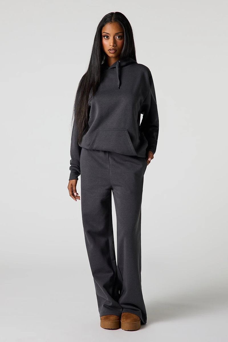 Wide Leg Fleece Sweatpant