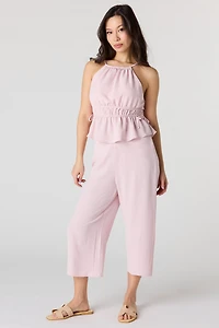 Flowy Wide Leg Capri