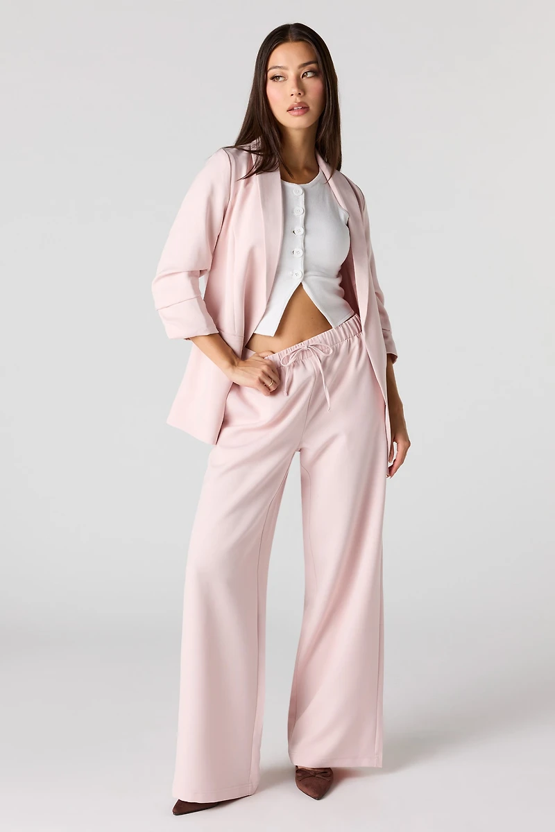 Crepe Wide Leg Dress Pant