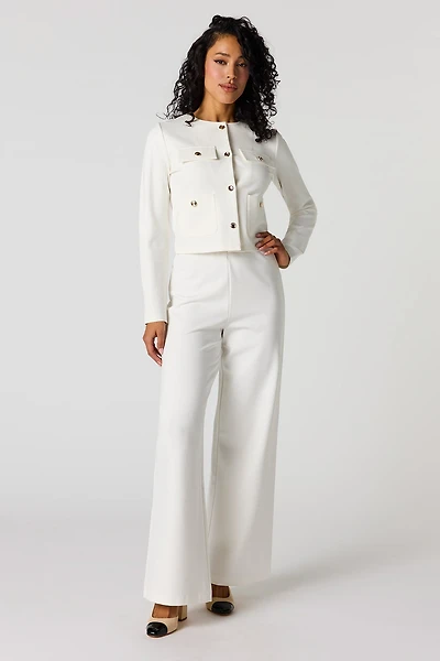 Pantalon habillé à jambe large