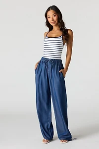 Denim Flowy Pant