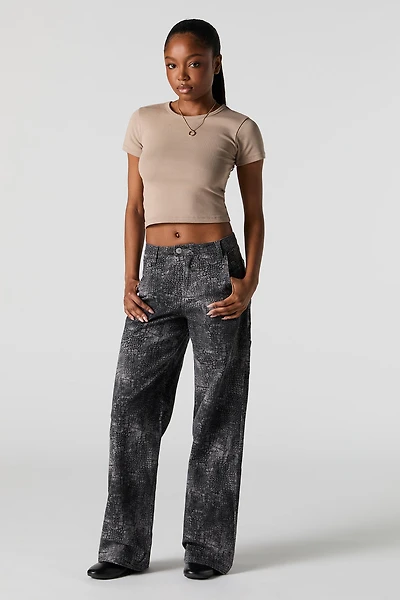 Pantalon de menuisier à jambe large