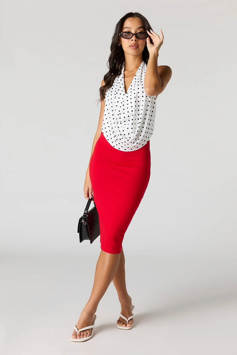 Fitted Midi Skirt