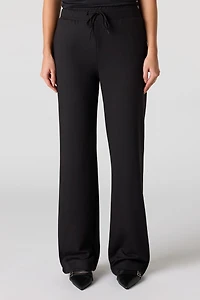 Drawstring Wide Leg Dress Pant