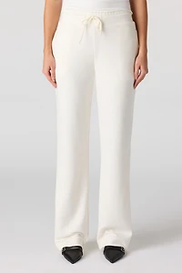 Drawstring Wide Leg Dress Pant