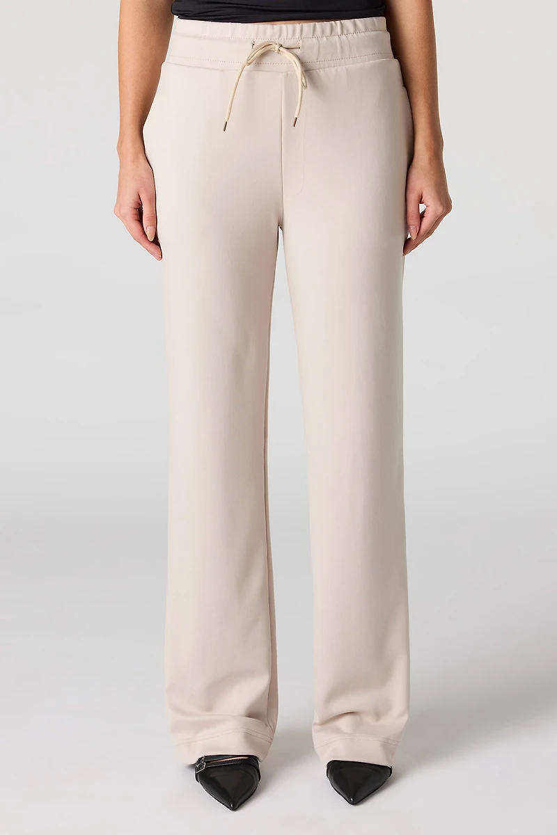 Drawstring Wide Leg Dress Pant