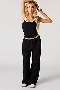 Ribbed Wide Leg Pant