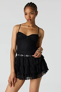 Tiered Lace Romper