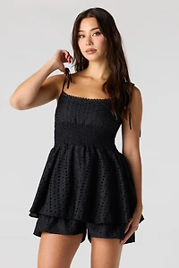 Eyelet Flowy Romper