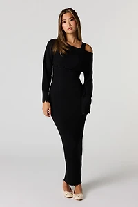 Ribbed Knit Sweater Dress & Cropped Set