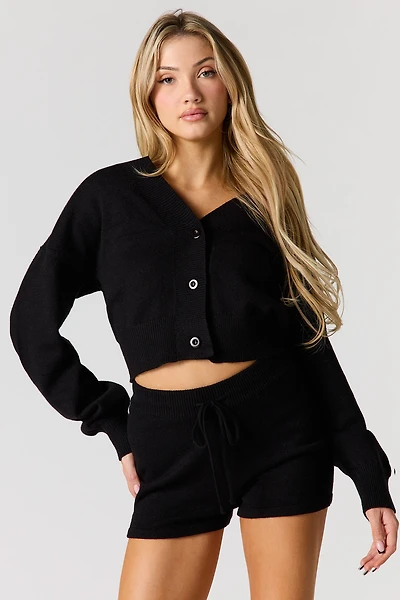 Cozy Knit Drawstring Short