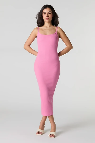 Ribbed Bodycon Midi Dress
