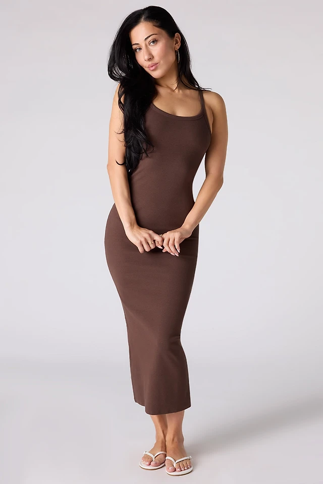 open lace back dress Zara Collared Long-sleeved Knit Dress