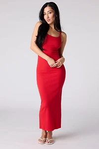 Ribbed Bodycon Midi Dress