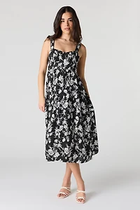 Sweetheart Neck Midi Dress
