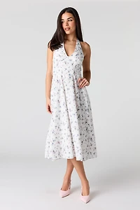 Corset Midi Halter Dress