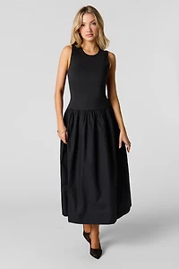Drop Waist Midi Dress