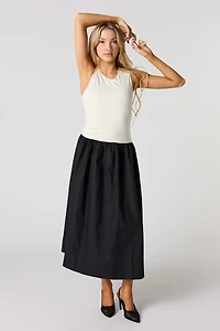 Robe midi taille basse