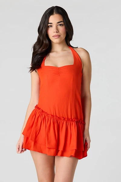 Halter Mini Dress