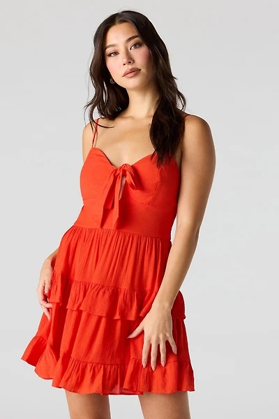 Tiered Mini Dress