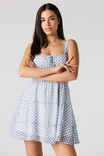 Minirobe étagée en mousseline