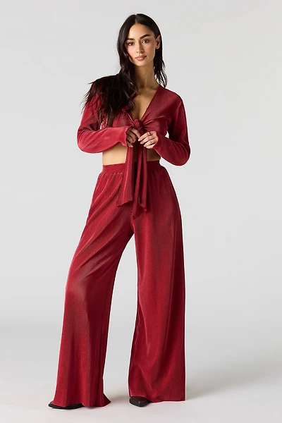 Ribbed Wide Leg Pant