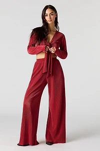 Ribbed Wide Leg Pant
