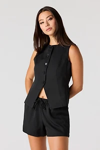 Crepe Drawstring Short