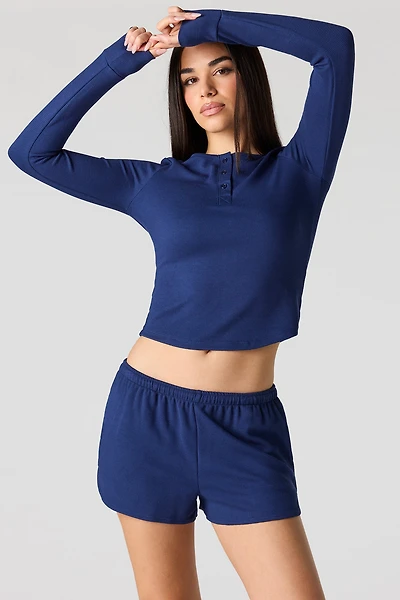 Waffle Knit Short
