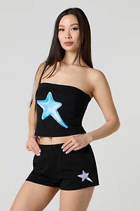 Short en molleton imprimé