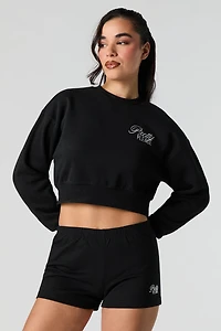 Active Embroidered French Terry Short