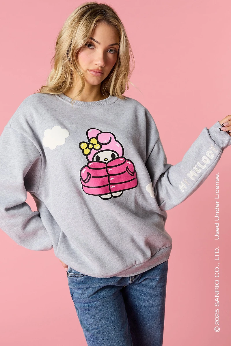 My Melody™ Puff Print Fleece Sweatshirt