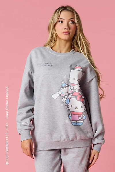 Hello Kitty® and Friends Embroidered Fleece Sweatshirt