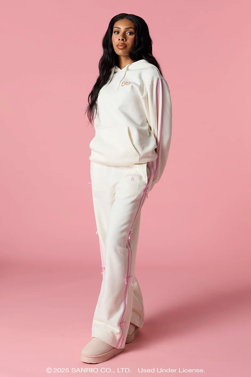My Melody™ Puff Print 3D Bow Wide Leg Sweatpant
