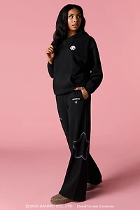Kuromi™ Embroidered Wide Leg Sweatpant