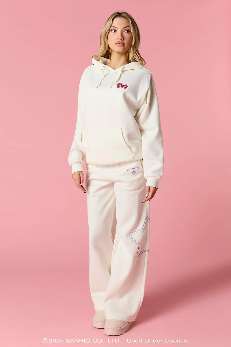 Hello Kitty® Winter Embroidered Fleece Sweatpant