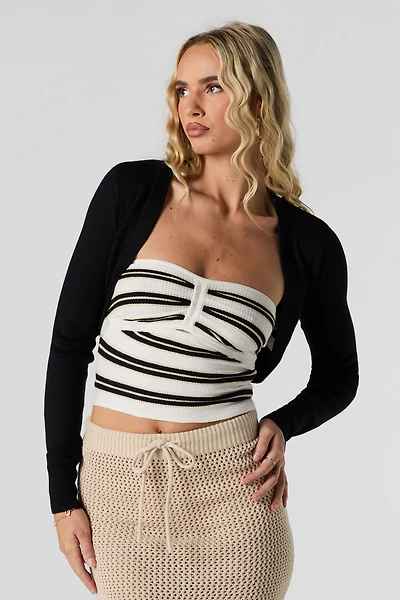 Knit Cropped Shrug