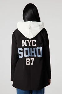 Oversized Graphic Blazer