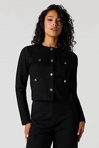 Structured Button-Up Jacket