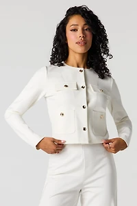 Blouson boutonné structuré