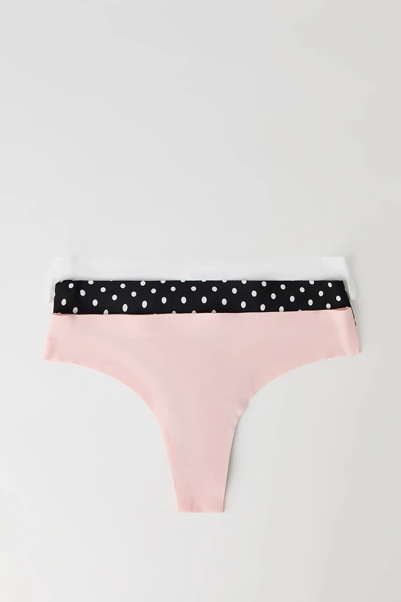 No-Show Thong Panty (3 Pack)