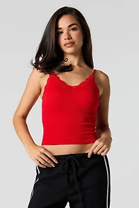 Braless Seamless Ribbed Cami