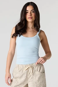 Braless Seamless Ribbed Tank