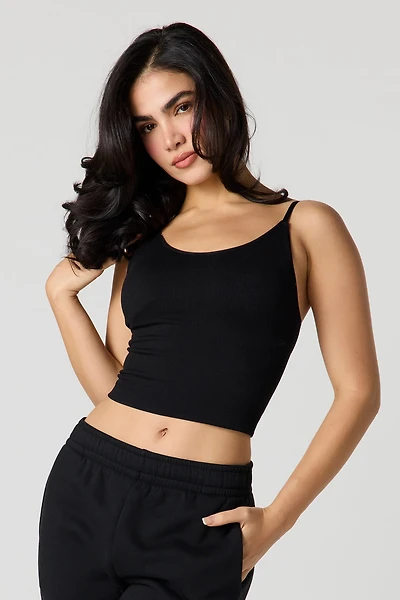 Braless Seamless Ribbed Tank
